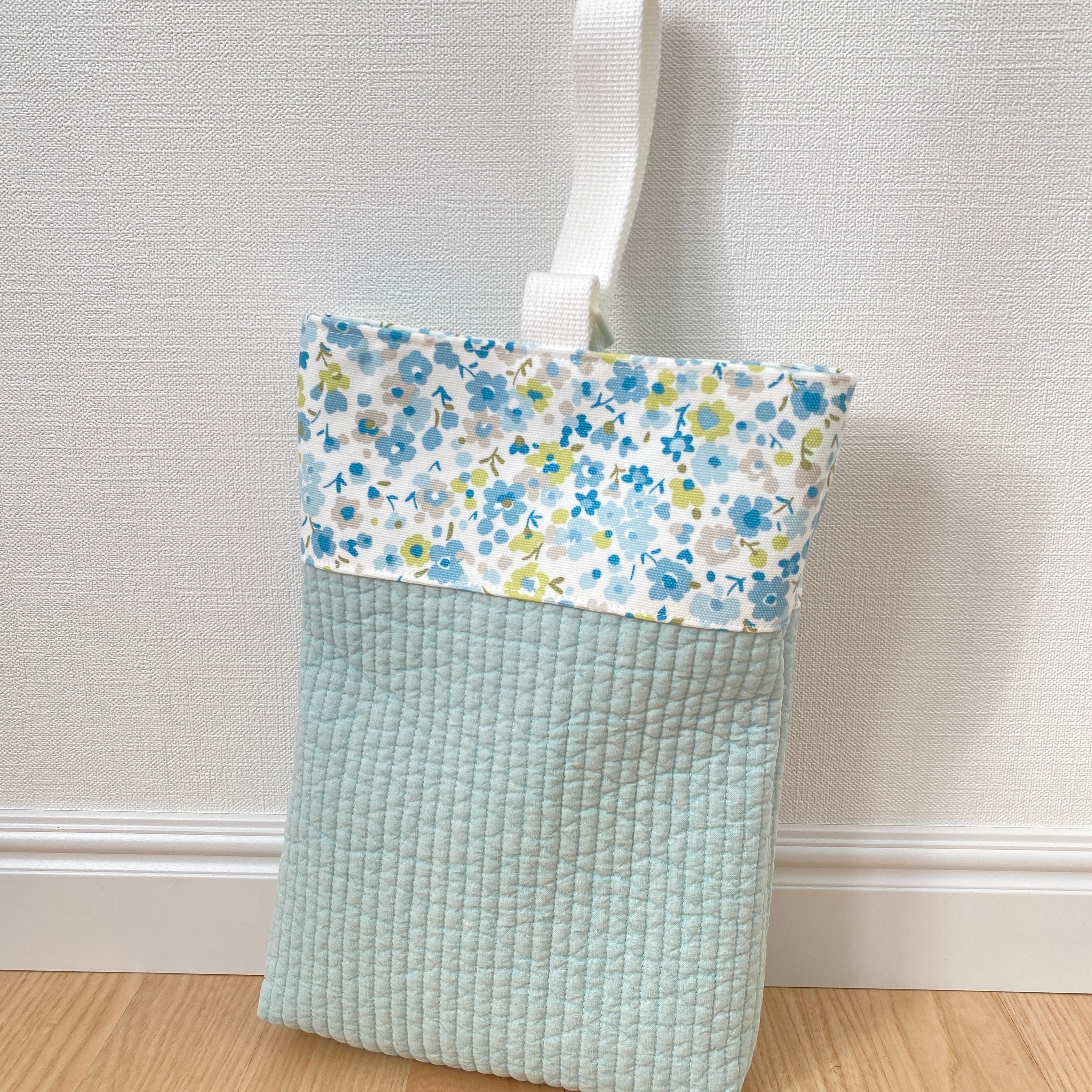ヌビ レッスンバック 上履き袋 体操服袋 ミントカラー | honoka_handmade_