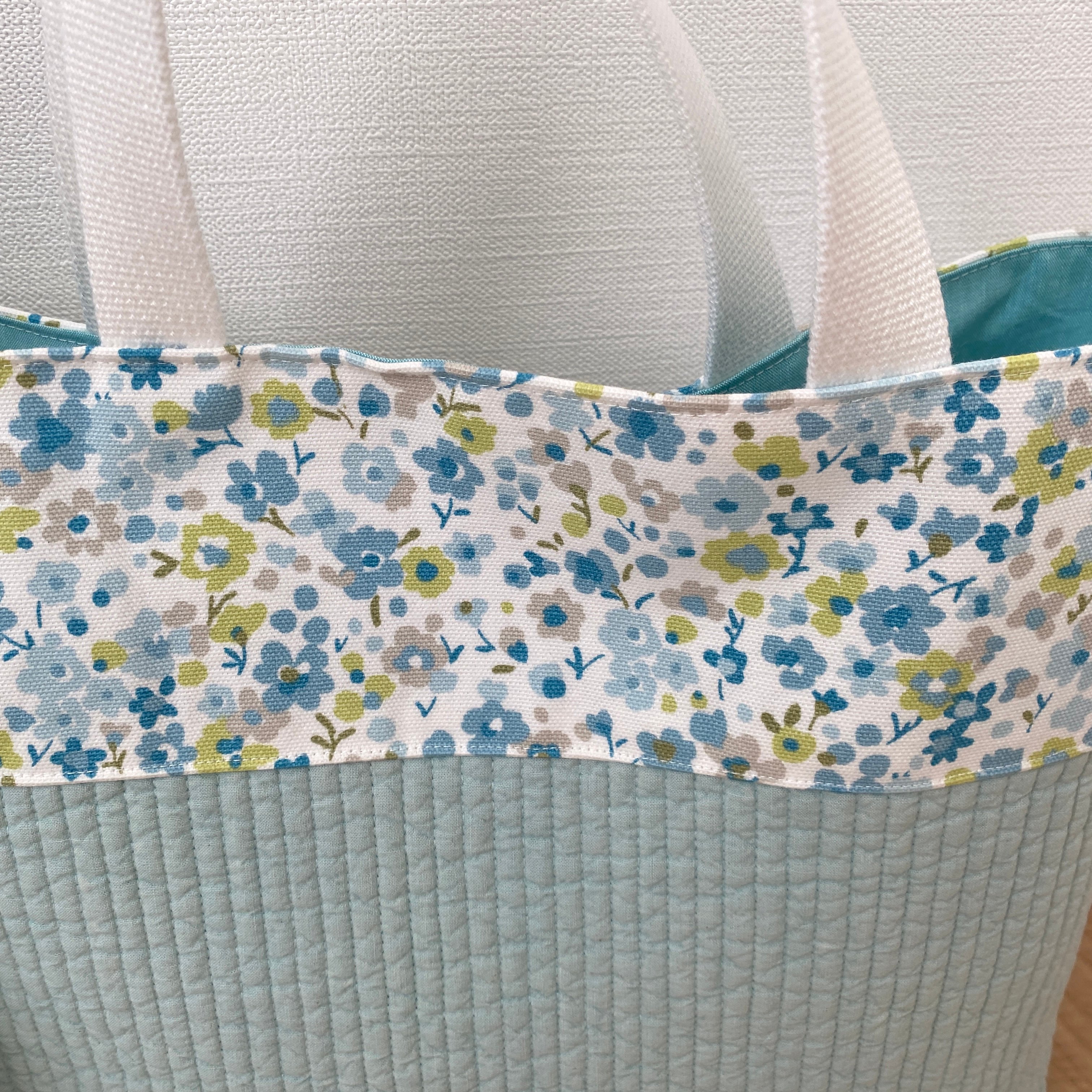 ヌビ レッスンバック 上履き袋 体操服袋 ミントカラー | honoka_handmade_