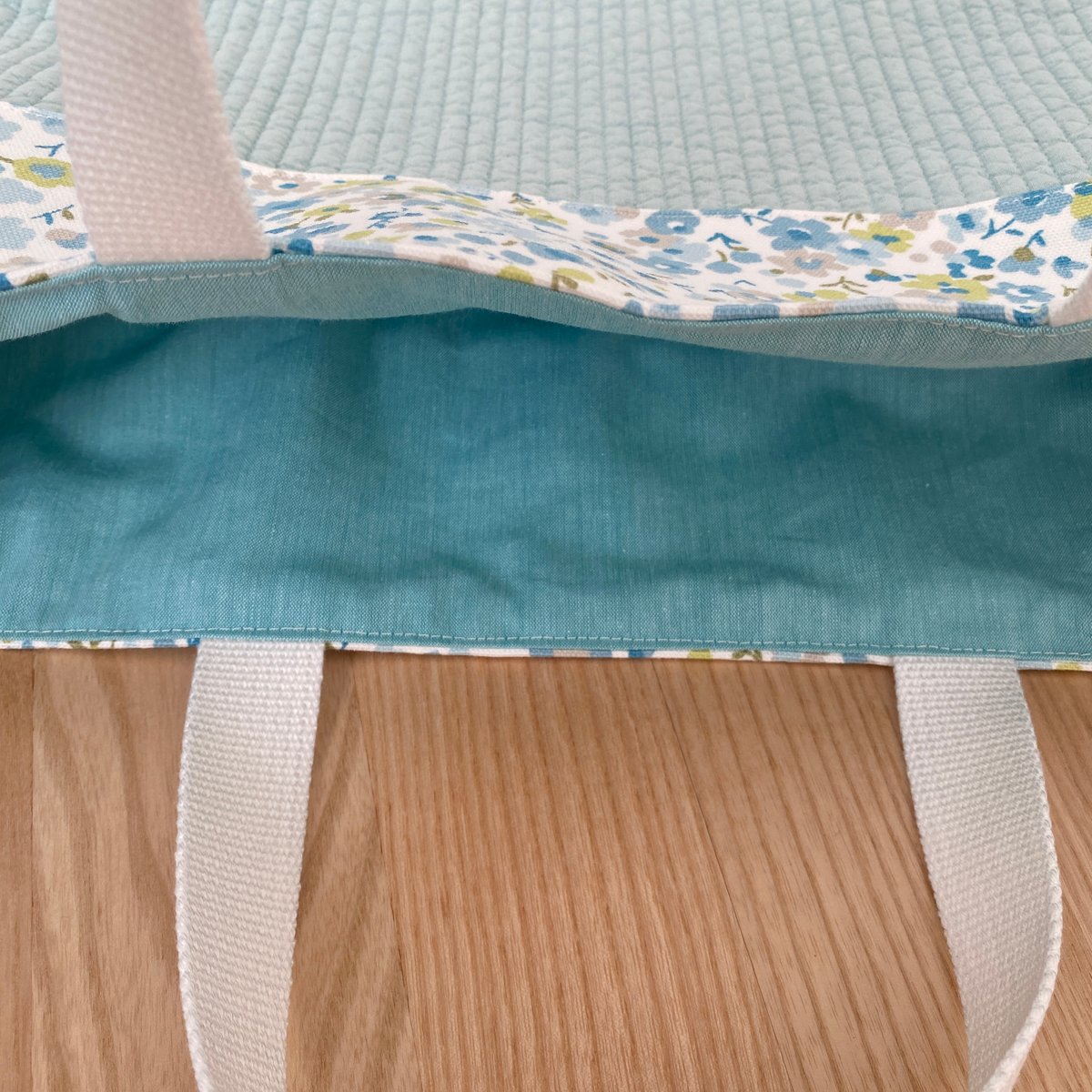 ヌビ レッスンバック 上履き袋 体操服袋 ミントカラー | honoka_handmade_