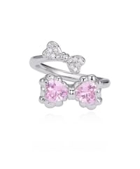 Pink flutter ring