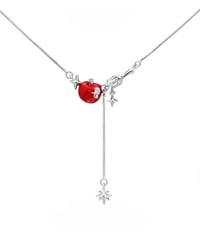 Starry apple necklace
