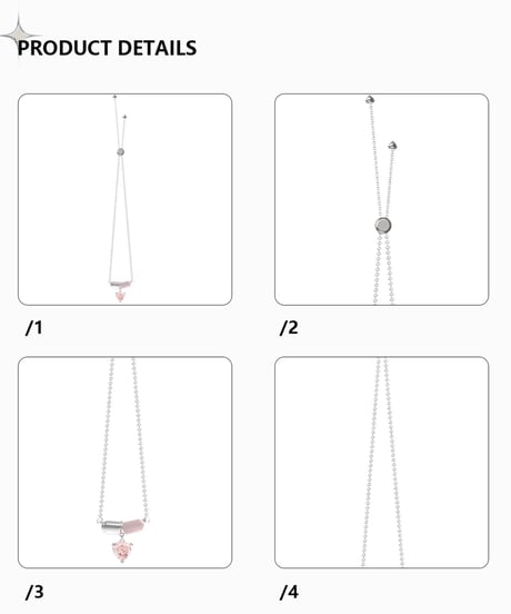 Capsule pink necklace