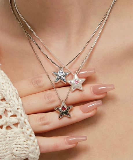 Star heart necklace