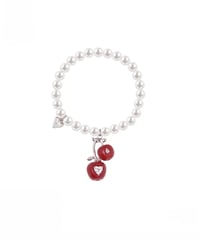 Cherry pearl bracelet