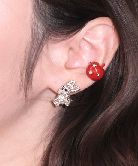 Apple star pierce & earcuff