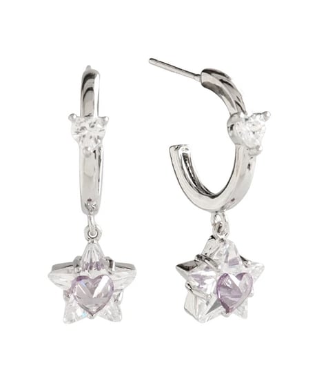 Clear star & heart pierce