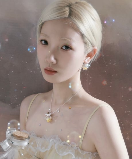 Wishing star bottle necklace
