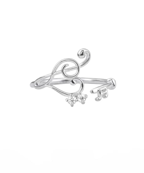 Melody heart ring