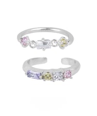 Colorful stones ring