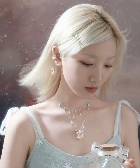 Wishing star bottle necklace