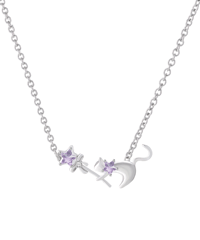 Cat star stick necklace