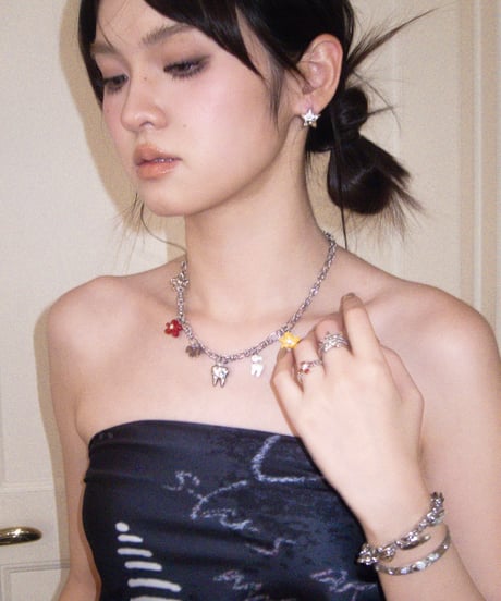 Happy charm necklace