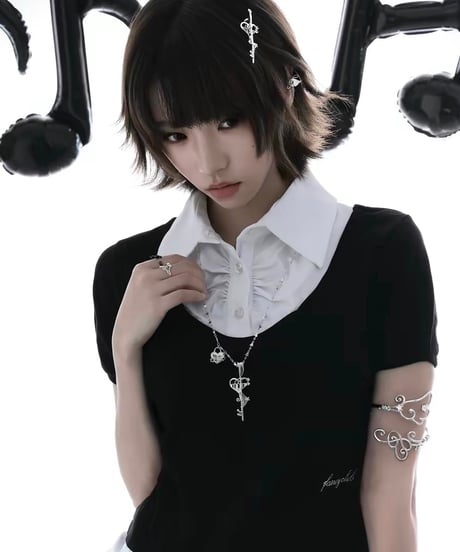Melody heart hairpin