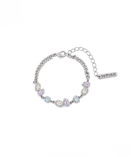 Blue purple stone bracelet