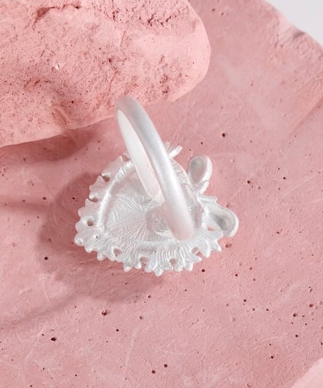 Frozen heart bow ring