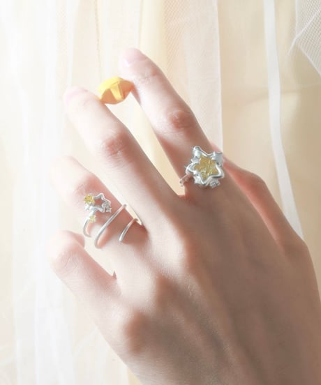 wishing star coil ring