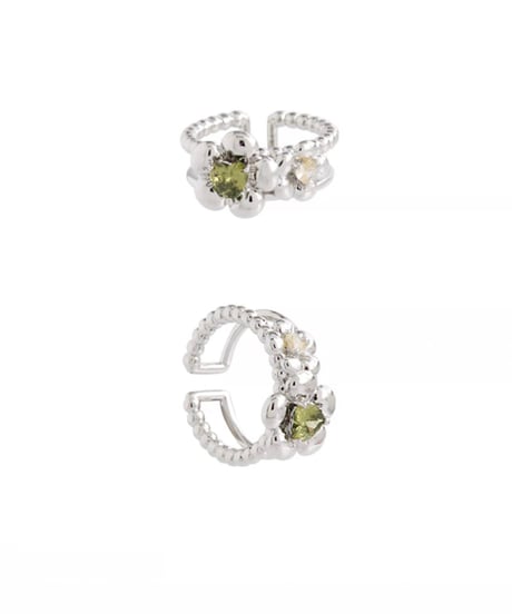 Green blossom ring