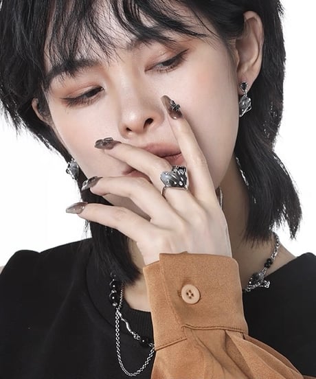Dark Love Heart Ring