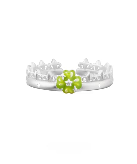 Lucky clover tiara ring