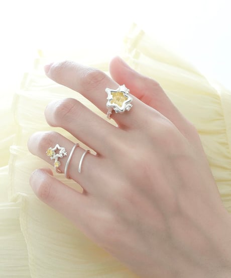 wishing star coil ring