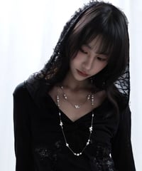 Veil pearl blossom necklace