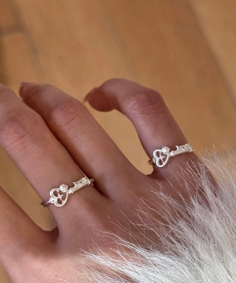 Key heart ring