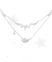 Angel layer necklace