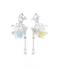 Wishing star bottle chain pierce