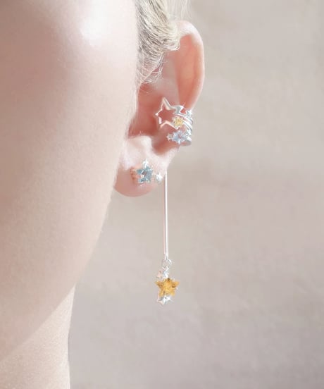 Wishing star drop ear cuff