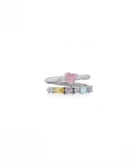 Two lines colorful ring