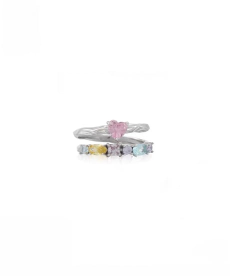 Two lines colorful ring