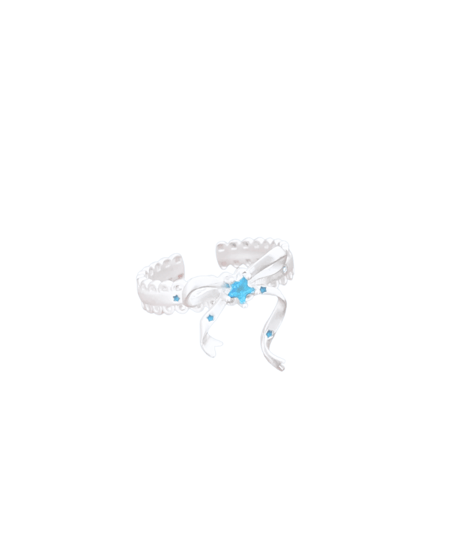 Ribbon star flutter ring