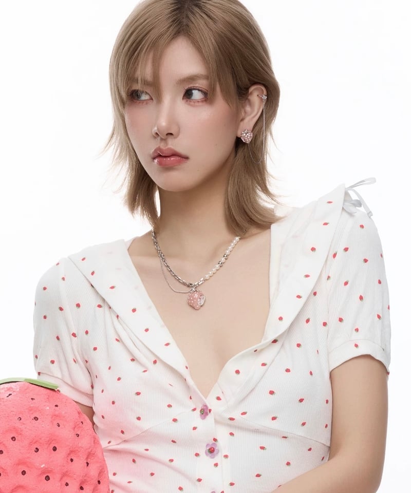 Strawberry mix chain necklace | NOVER Strawberry mix chain necklace | NOVER