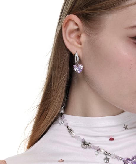 Purple melt heart pierce
