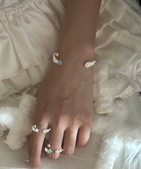 Angel blue star bracelet