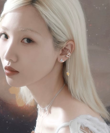 Wishing star drop ear cuff