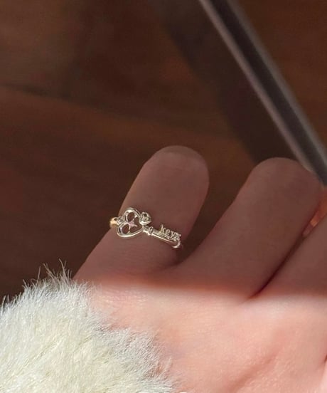 Key heart ring
