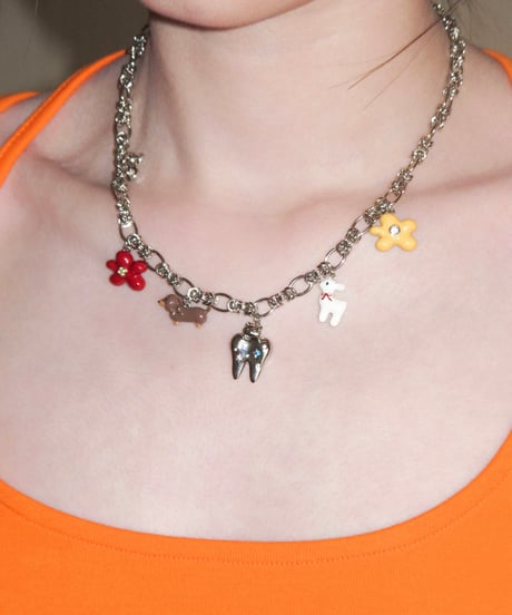 Happy charm necklace