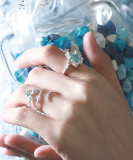 wishing star coil ring
