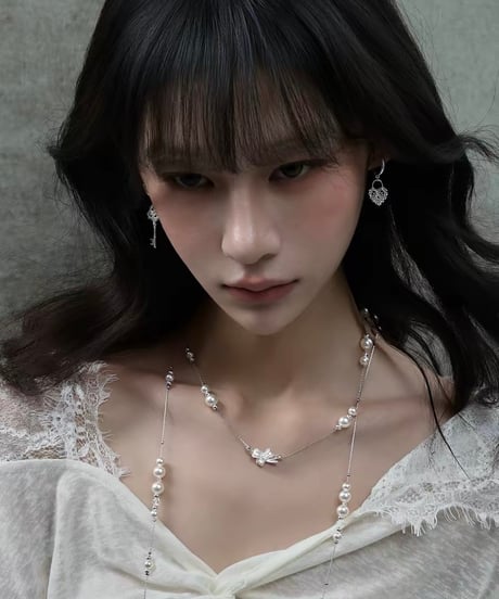 Veil  heart & key pierce