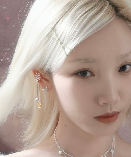 Wishing star drop ear cuff