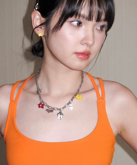 Happy charm necklace