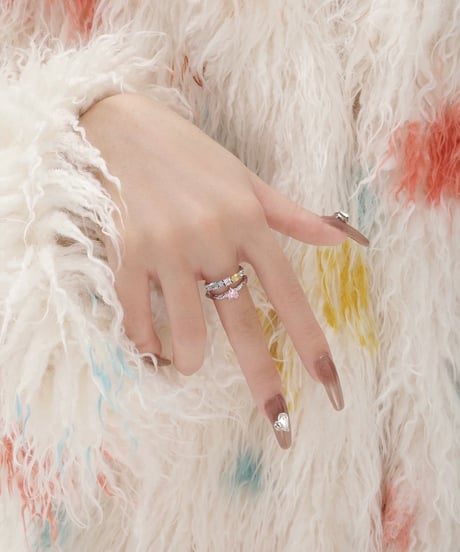 Two lines colorful ring