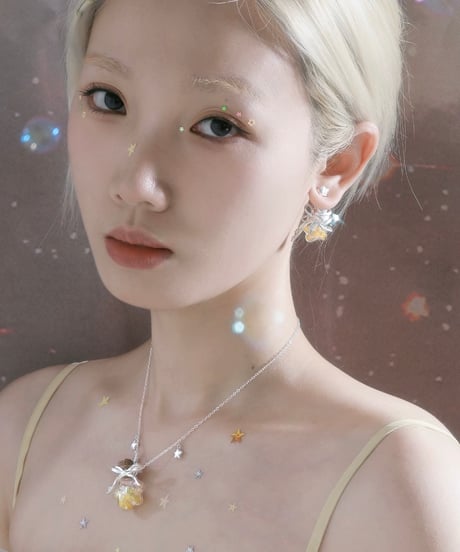 Wishing star bottle necklace