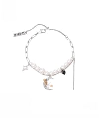 Moon charm bracelet