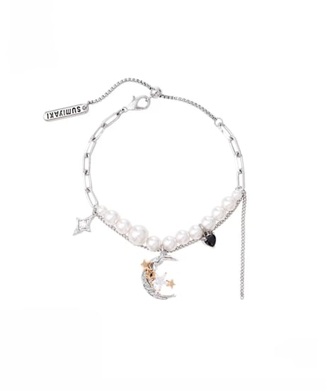 Moon charm bracelet