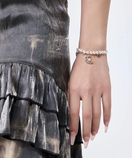 Moon charm bracelet