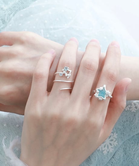 wishing star coil ring