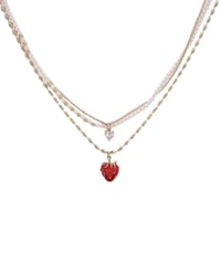 Strawberry  layer necklace