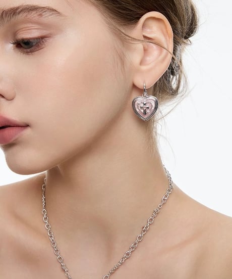 Cross heart pierce